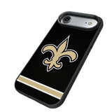 New Orleans Saints Stripe Bump Phone Case for Apple iPhone