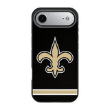 New Orleans Saints Stripe Bump Phone Case for Apple iPhone