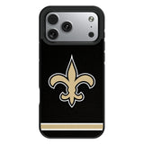 New Orleans Saints Stripe Bump Phone Case for Apple iPhone