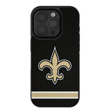 New Orleans Saints Stripe Bump Phone Case for Apple iPhone
