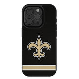 New Orleans Saints Stripe Bump Phone Case for Apple iPhone