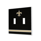 New Orleans Saints Stripe Hidden-Screw Light Switch Plate