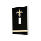 New Orleans Saints Stripe Hidden-Screw Light Switch Plate
