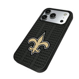 New Orleans Saints Text Backdrop MagSafe Compatible Phone Case for Apple iPhone