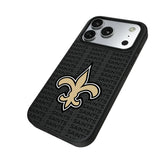 New Orleans Saints Text Backdrop MagSafe Compatible Phone Case for Apple iPhone