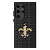 New Orleans Saints Text Backdrop MagSafe Compatible Phone Case for Samsung Galaxy