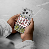 New York Giants Brick Glitter Phone Case for Apple iPhone
