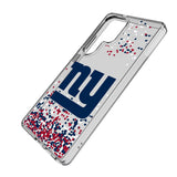 New York Giants Confetti Clear Phone Case for Samsung Galaxy