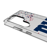 New York Giants Confetti Clear Phone Case for Samsung Galaxy