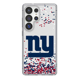 New York Giants Confetti Clear Phone Case for Samsung Galaxy