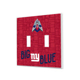 New York Giants Deco Hidden-Screw Light Switch Plate