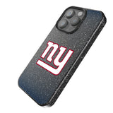 New York Giants Linen Black Bling Phone Case for Apple iPhone