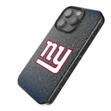 New York Giants Linen Black Bling Phone Case for Apple iPhone