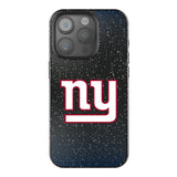 New York Giants Linen Black Bling Phone Case for Apple iPhone