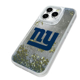 New York Giants Linen Glitter Phone Case for Apple iPhone