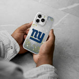 New York Giants Linen Glitter Phone Case for Apple iPhone