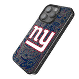 New York Giants Paisley Black Bling Phone Case for Apple iPhone