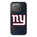New York Giants Paisley Black Bling Phone Case for Apple iPhone