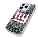 New York Giants Paisley Glitter Phone Case for Apple iPhone