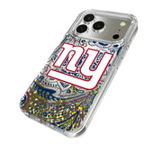 New York Giants Paisley Glitter Phone Case for Apple iPhone