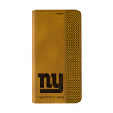New York Giants Personalized Burn Folio Phone Case for Apple iPhone