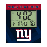 New York Giants Personalized Color Block Wall Clock
