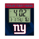 New York Giants Personalized Color Block Wall Clock