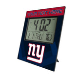 New York Giants Personalized Color Block Wall Clock