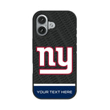 New York Giants Personalized EndZone Plus Bump Phone Case for Apple iPhone
