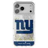 New York Giants Personalized EndZone Plus Glitter Phone Case for Apple iPhone