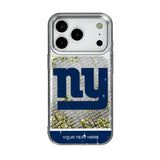 New York Giants Personalized EndZone Plus Glitter Phone Case for Apple iPhone