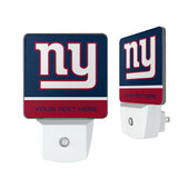 New York Giants Personalized Endzone Solid Night Light 2-Pack