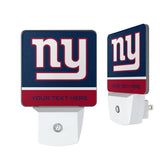 New York Giants Personalized Endzone Solid Night Light 2-Pack