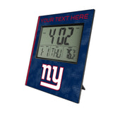 New York Giants Personalized Hatch Wall Clock