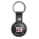 New York Giants Personalized Insignia Black Airtag Holder