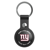 New York Giants Personalized Insignia Black Airtag Holder