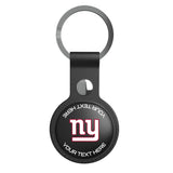 New York Giants Personalized Insignia Black Airtag Holder