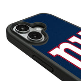 New York Giants Personalized Stripe Bump Phone Case for Apple iPhone