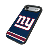 New York Giants Personalized Stripe Bump Phone Case for Apple iPhone
