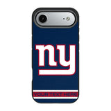 New York Giants Personalized Stripe Bump Phone Case for Apple iPhone