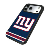 New York Giants Personalized Stripe Bump Phone Case for Apple iPhone