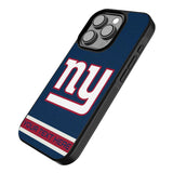 New York Giants Personalized Stripe Bump Phone Case for Apple iPhone