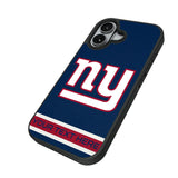 New York Giants Personalized Stripe Bump Phone Case for Apple iPhone