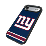 New York Giants Personalized Stripe Bump Phone Case for Apple iPhone
