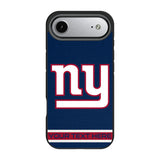 New York Giants Personalized Stripe Bump Phone Case for Apple iPhone