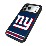 New York Giants Personalized Stripe Bump Phone Case for Apple iPhone