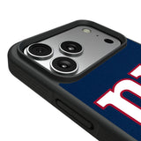New York Giants Personalized Stripe Bump Phone Case for Apple iPhone