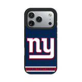 New York Giants Personalized Stripe Bump Phone Case for Apple iPhone