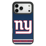 New York Giants Personalized Stripe Bump Phone Case for Apple iPhone
