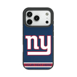 New York Giants Personalized Stripe Bump Phone Case for Apple iPhone